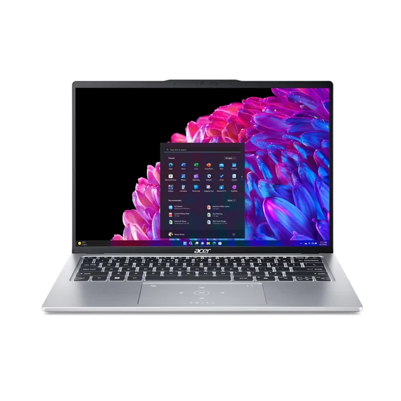 Acer Swift Go 14 SFG14-73-529P Laptop (Pure Silver) | 14" OLED WQXGA+ (2880x1800) | Ultra 5 125H | 16GB RAM | 512GB SSD | Intel Arc Graphics | Windows 11 Home | MS Office Home & Student 2021 | Acer Entry Run Rate Backpack E-1620-P