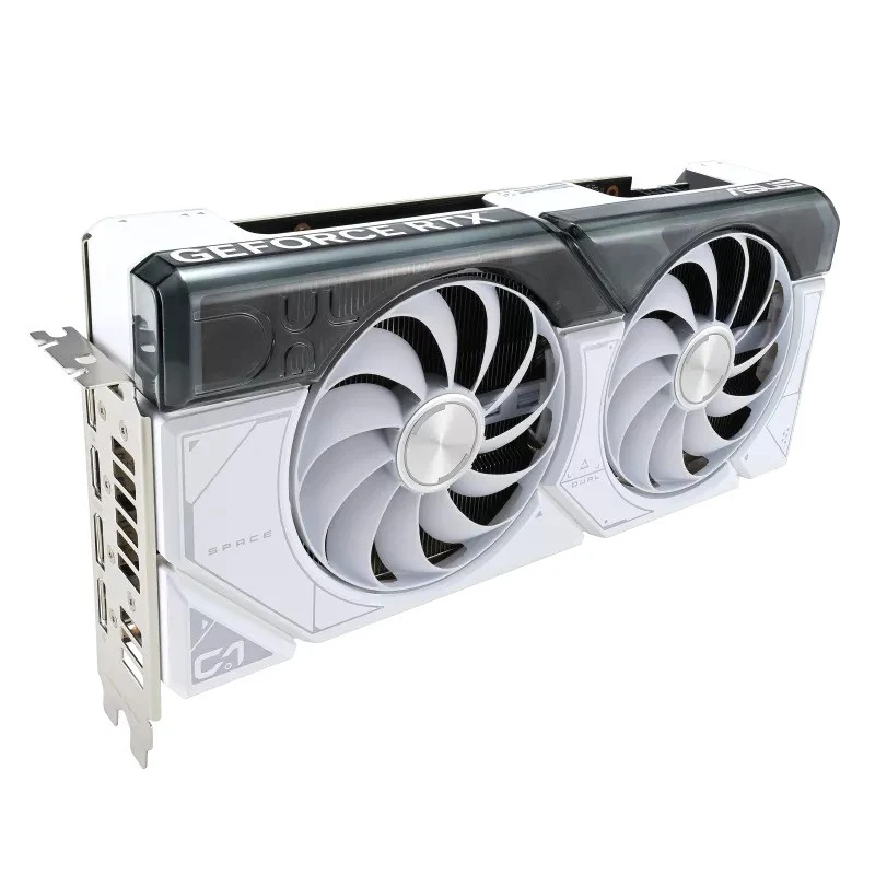 Asus Dual Geforce RTX 4070 Super OC 12GB GDDR6X Graphics Card (White)