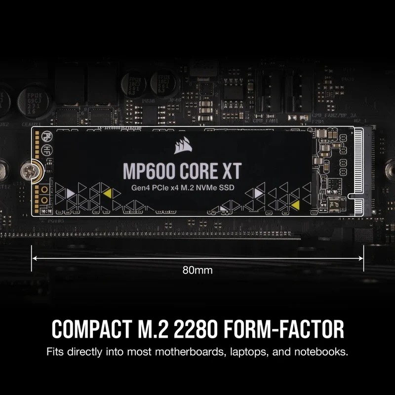 Corsair MP600 Core XT 1TB GEN4 PCIE X4 NVME M.2 SSD (CSSD-F1000GBMP600CXT)