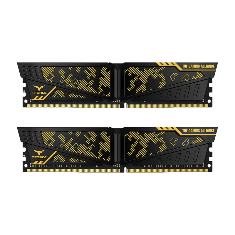 Teamgroup T-Force Vulcan TUF Gaming Alliance 32GB (2X16GB) DDR4 3200MHZ CL16-20-20-40 1.35V Desktop Memory (TLTYD432G3200HC16FDC01)