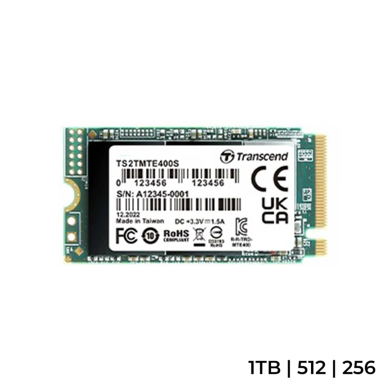 Transcend 400S M.2 2242 PCIE GEN3 X4 NVME Internal SSD (256GB, 512GB, 1TB)