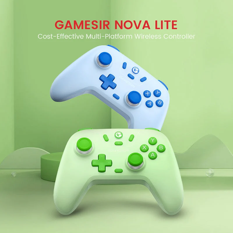 Gamesir T4 Nova Lite Multi-Platform Wireless Game Controller (Stellar White, Space Purple, Sky Blue, Golden Yellow, Mint Green, Blush Pink)
