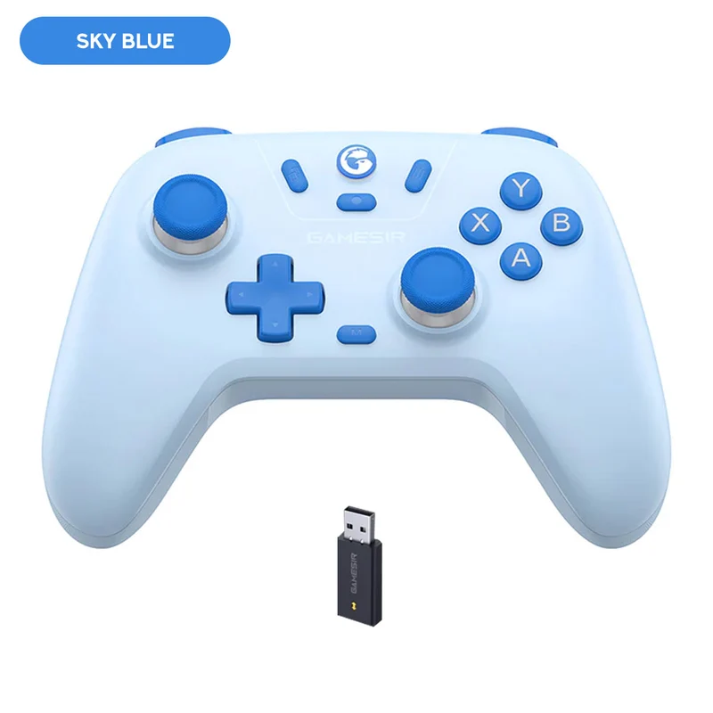 Gamesir T4 Nova Lite Multi-Platform Wireless Game Controller (Stellar White, Space Purple, Sky Blue, Golden Yellow, Mint Green, Blush Pink)