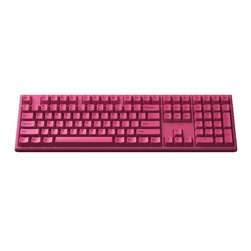 Akko MG108B Rose Red Multi-Mode RGB Hot-Swappable Mechanical Keyboard (TTC Gold Red)