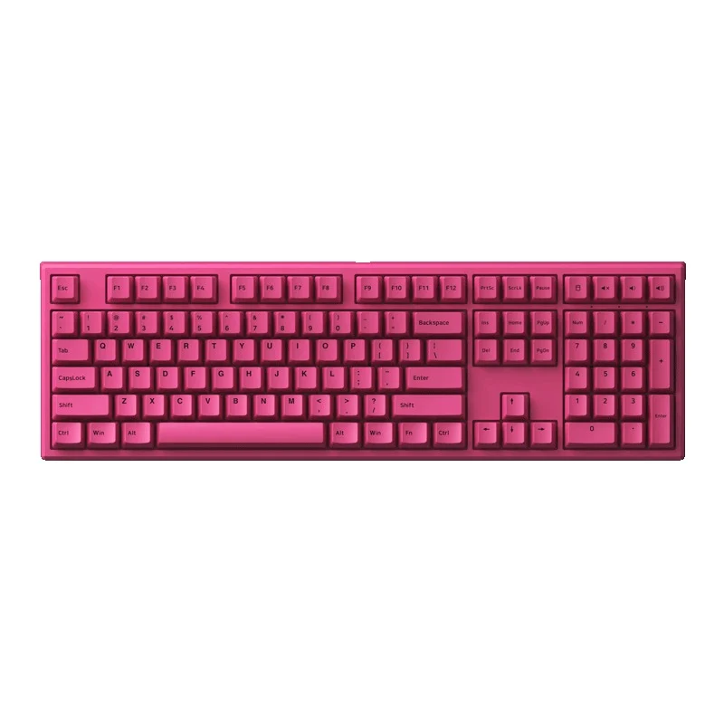 Akko MG108B Rose Red Multi-Mode RGB Hot-Swappable Mechanical Keyboard (TTC Gold Red)