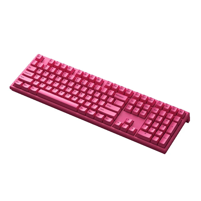Akko MG108B Rose Red Multi-Mode RGB Hot-Swappable Mechanical Keyboard (TTC Gold Red)