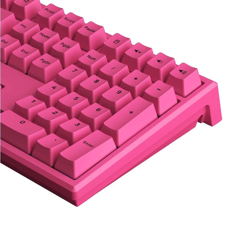 Akko MG108B Rose Red Multi-Mode RGB Hot-Swappable Mechanical Keyboard (TTC Gold Red)