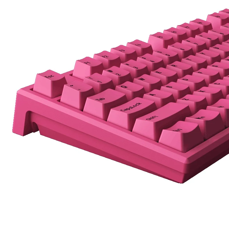 Akko MG108B Rose Red Multi-Mode RGB Hot-Swappable Mechanical Keyboard (TTC Gold Red)