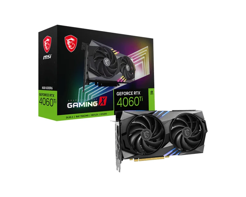 MSI GeForce RTX 4060 TI Gaming X 8GB GDDR6 Graphics Card