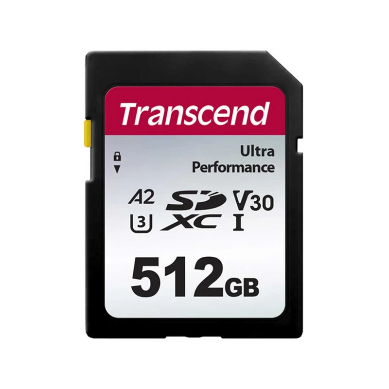Transcend 340S Ultra Performance SDXC UHS-I U3 V30 A2 160MB/S Read SD Card (64GB, 128GB, 256GB, 512GB)