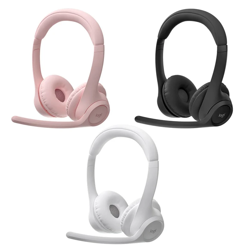 Logitech Zone 300 Wireless Headset (Black, Rose, Off-White)
