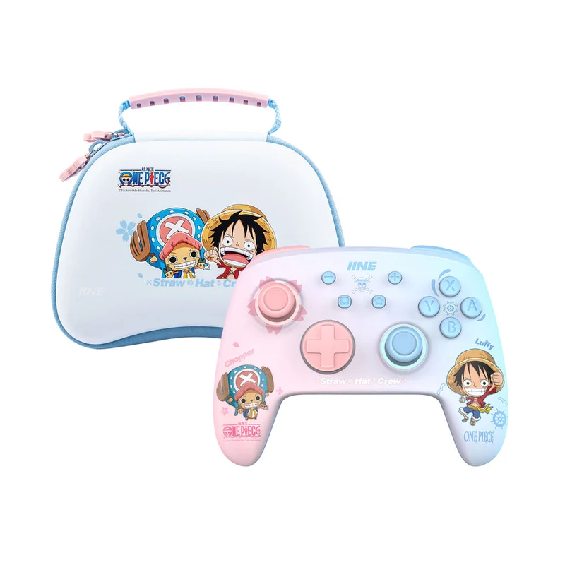 IINE Wireless Controller for Switch Lite/ Switch/ Switch OLED (Luffy & Chopper) + Storage Bag for Switch Lite/ Switch/ Switch OLED (Luffy & Chopper) Bundle (L916)