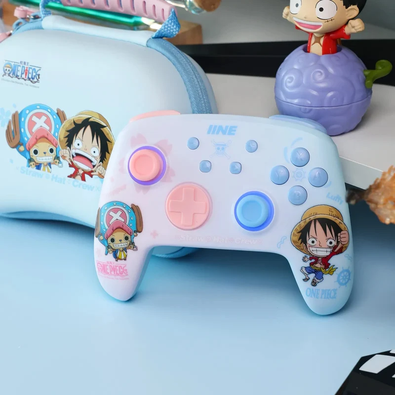 IINE Wireless Controller for Switch Lite/ Switch/ Switch OLED (Luffy & Chopper) + Storage Bag for Switch Lite/ Switch/ Switch OLED (Luffy & Chopper) Bundle (L916)