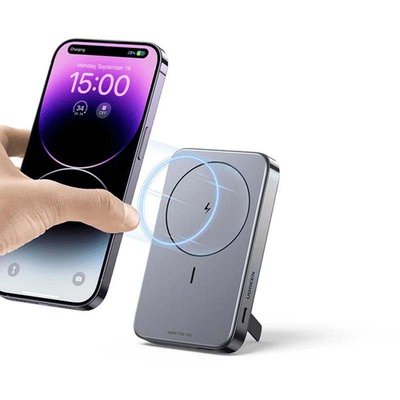 Ugreen 10000MAH Mini Magnetic Wireless 20W Power Bank (Space Grey) (PB206/15086)