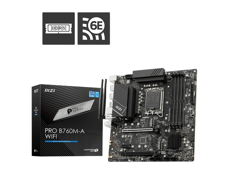 MSI Pro B760M-A WiFi DDR5 Motherboard