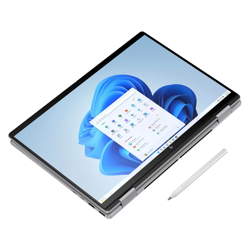 HP Envy X360 14-FC0065TU 2-in-1 Laptop (Meteor Silver) | 14.0" WUXGA IPS (1920x1200) | Ultra 7-155U | 16GB RAM | 512GB SSD | Intel integrated Graphics | Windows 11 | MS Office Home & Student 2021 | HP Prelude Topload Bag