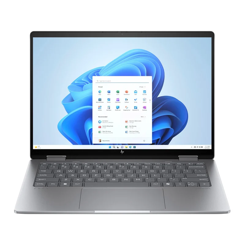 HP Envy X360 14-FC0065TU 2-in-1 Laptop (Meteor Silver) | 14.0" WUXGA IPS (1920x1200) | Ultra 7-155U | 16GB RAM | 512GB SSD | Intel integrated Graphics | Windows 11 | MS Office Home & Student 2021 | HP Prelude Topload Bag