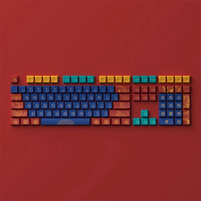 Akko MOD 007B HE DIY Kit with World Tour Beijing JDA Keycap Set Black (Akko Cream Yellow Magnetic Switch)