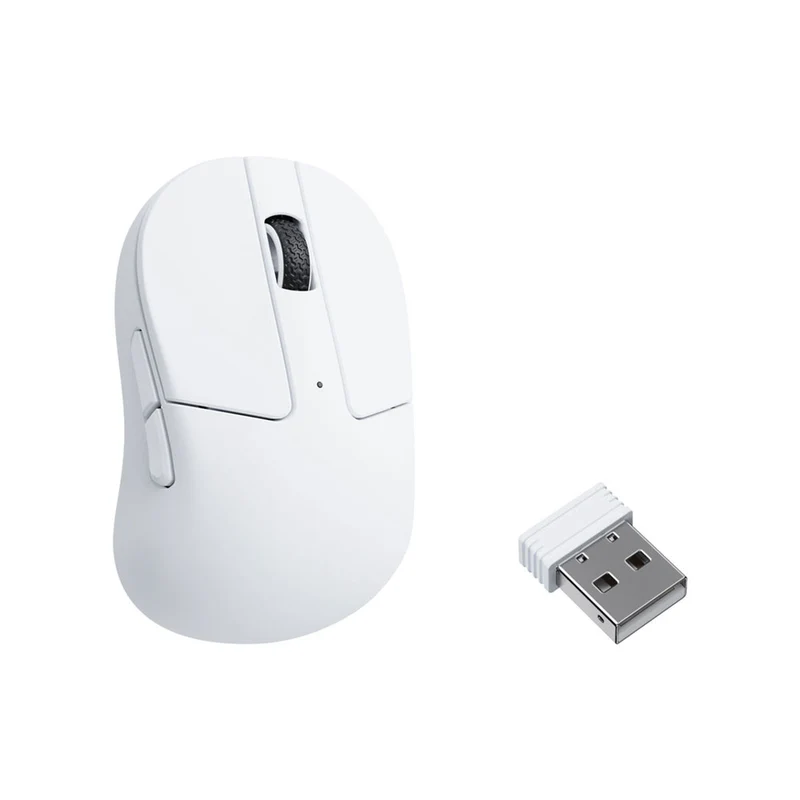 Keychron M4 Ultra-Lightweight 1000Hz Wireless Optical Mouse (Black, White)