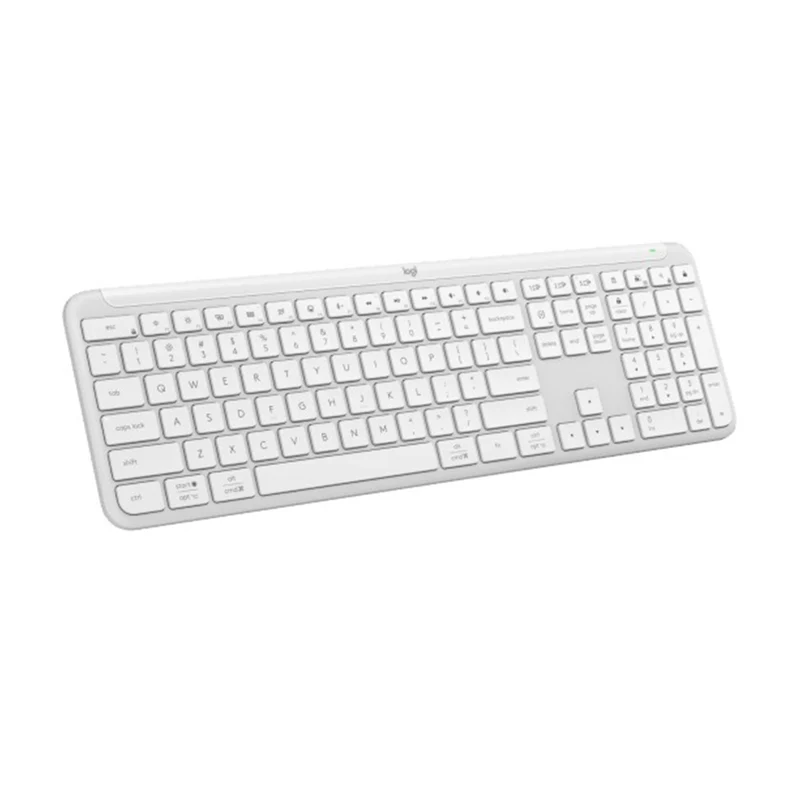Logitech Signature Slim K950 Full-Size Wireless Keyboard (Graphite, Off-White)