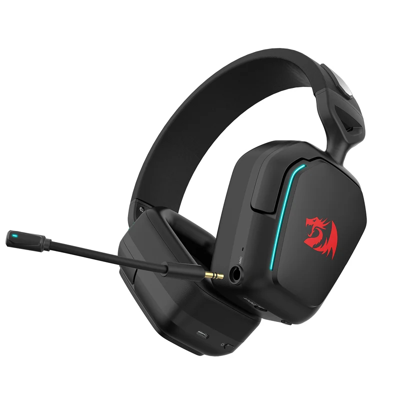 Redragon H868 Mira Wired+2.4G+BT RGB Gaming Headset (Black)