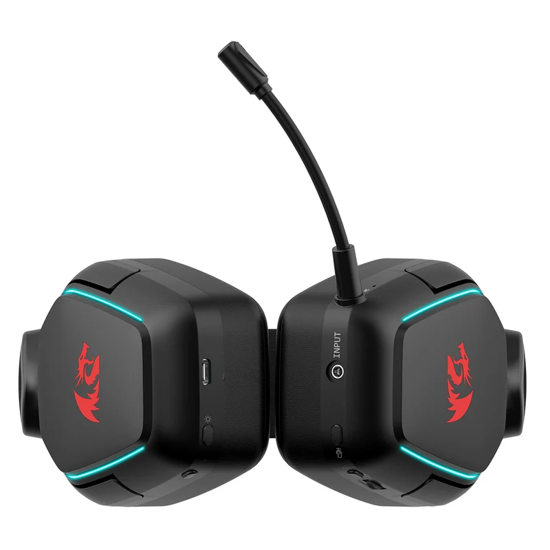 Redragon H868 Mira Wired+2.4G+BT RGB Gaming Headset (Black)