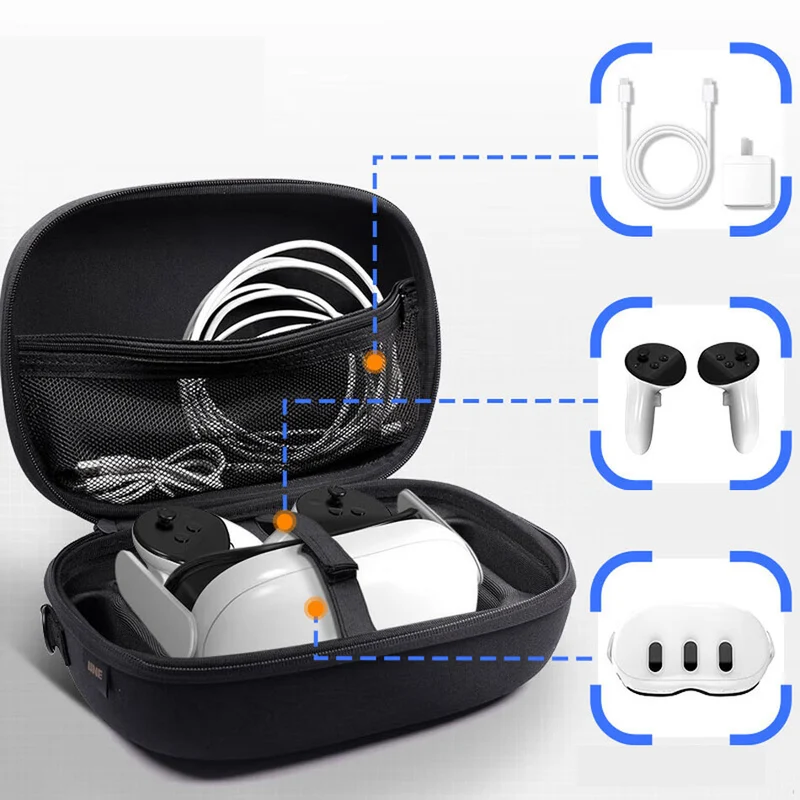 IINE Storage Bag For Meta Quest 3 (Black) (L885)