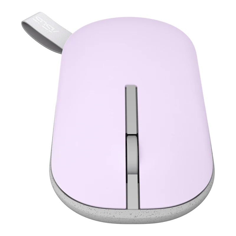 Asus Marshmallow MD100 Portable Wireless Mouse (Mist Purple) + Brave Green Cover