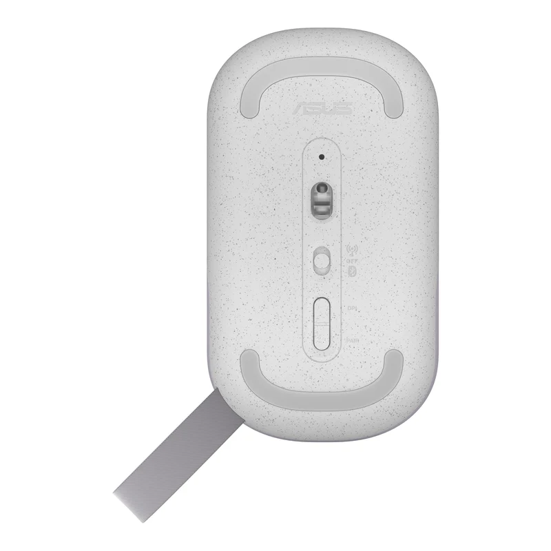 Asus Marshmallow MD100 Portable Wireless Mouse (Mist Purple) + Brave Green Cover