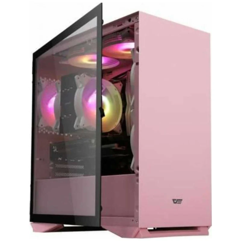 Darkflash DLV22 ATX PC Case (Pink, Neo Mint)
