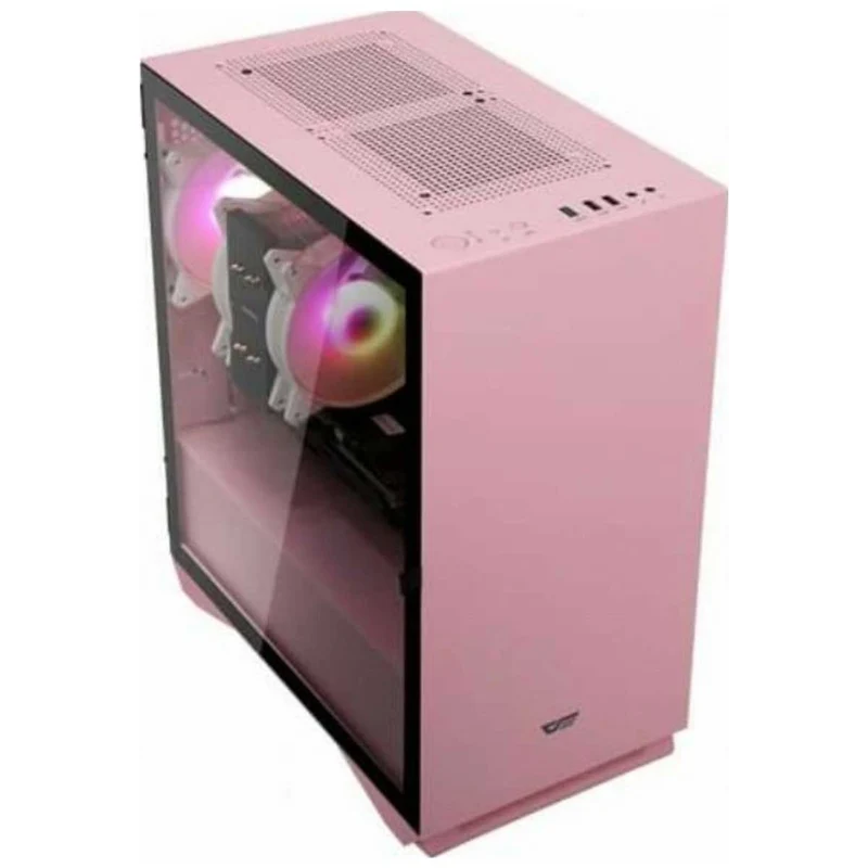 Darkflash DLV22 ATX PC Case (Pink, Neo Mint)