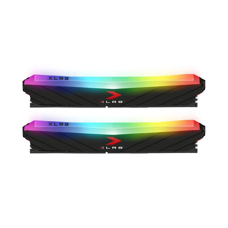 PNY XLR8 Gaming Epic-X RGB 16GB (2X8GB) DDR4 3200MHZ CL16 1.35V Desktop Memory (Silver) (MD16GK2D4320016XSRGB)