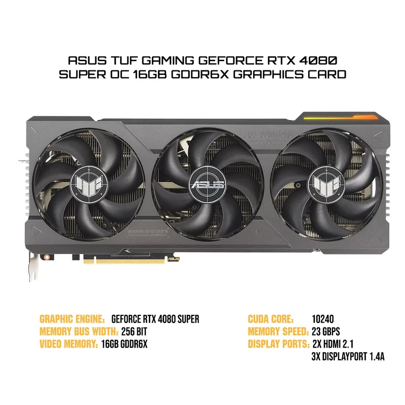 Asus TUF Gaming GeForce RTX 4080 Super OC 16GB GDDR6X Graphics Card