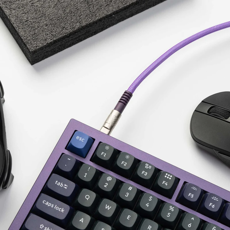 Keychron Double-Sleeved Geek Type-C Cable (Purple) (Cab-23)