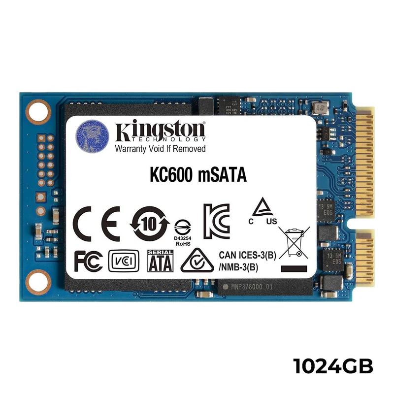 Kingston KC600 2.5" & MSATA SSD Hardware-Based Self-Encrypting Drive With 3D TLC Nand - SKC600MS (256GB, 512GB, 1024GB)