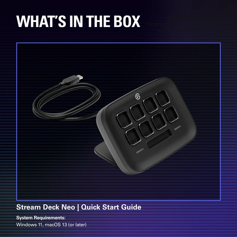 Elgato Stream Deck Neo (Black, White)