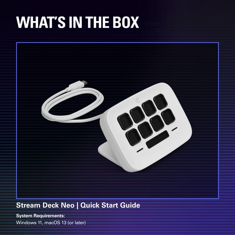 Elgato Stream Deck Neo (Black, White)