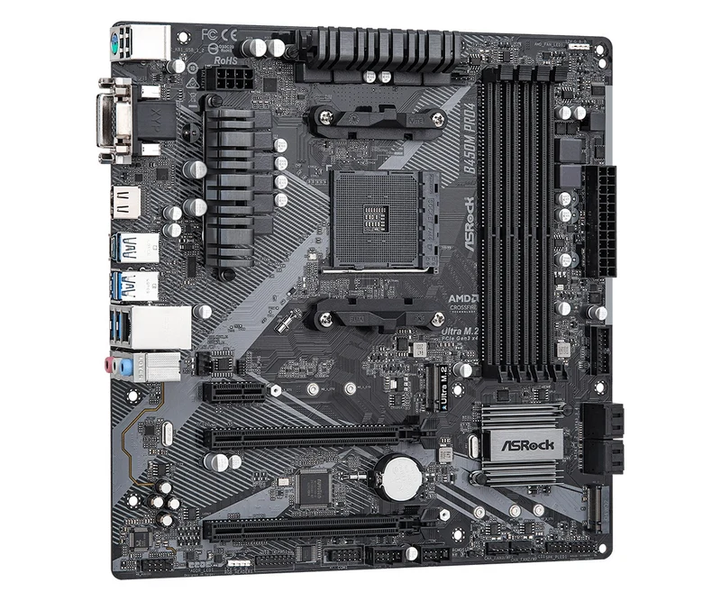 ASRock B450M PRO4 R2.0 DDR4 Motherboard