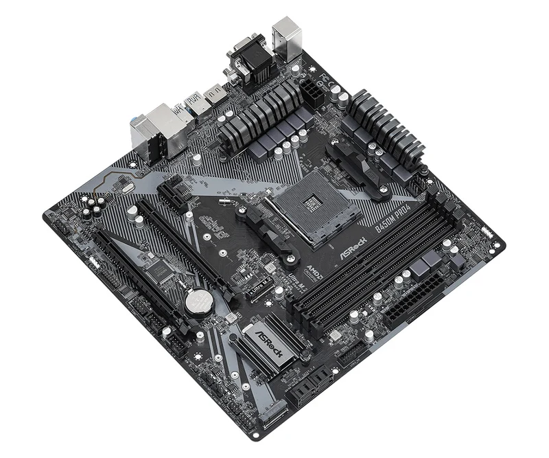 ASRock B450M PRO4 R2.0 DDR4 Motherboard