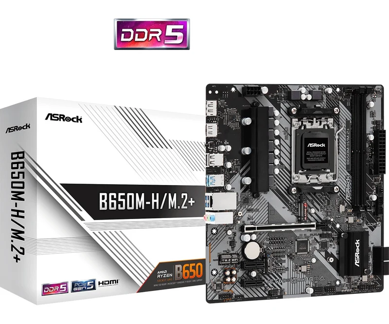 ASRock B650M-H/M.2+ DDR5 Motherboard