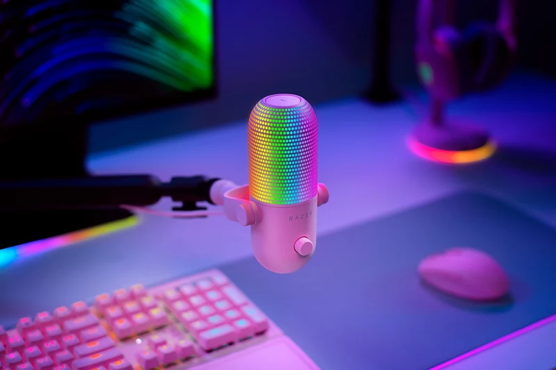 Razer Seiren V3 Chroma RGB USB Microphone With Tap to Mute Sensor