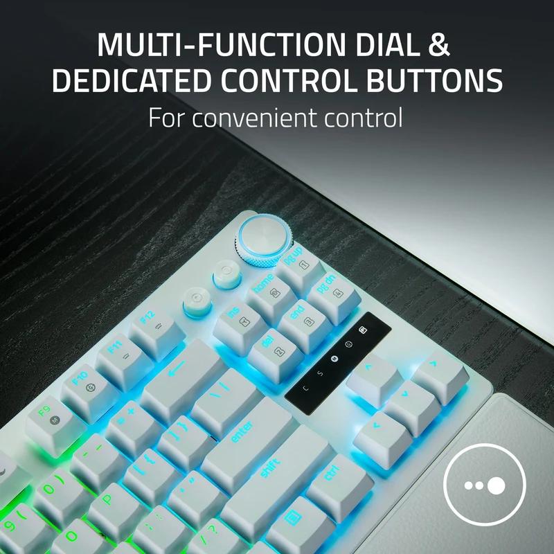 Razer Huntsman V3 Pro Tenkeyless Analog Optical eSports Keyboard (White)