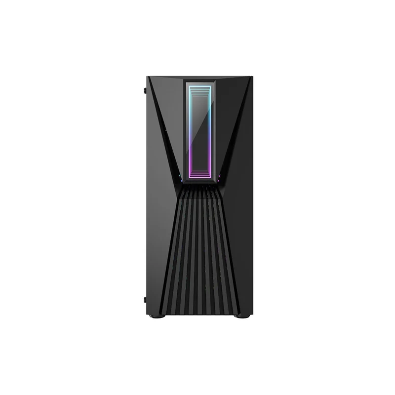 Frontier Trendsonic Vesta Tempered Glass Side ATX Gaming Case (Black, White)