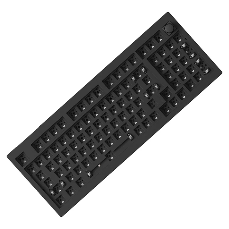 Keychron V5 Max QMK/Via Barebone Knob 96% Wireless Custom Mechanical Keyboard - Carbon Black (V5M-Z4)
