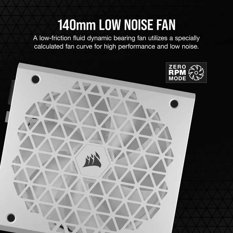 Corsair RMx RM850x Shift 850W ATX 80 Plus Gold Fully-Modular ATX Power Supply (White)