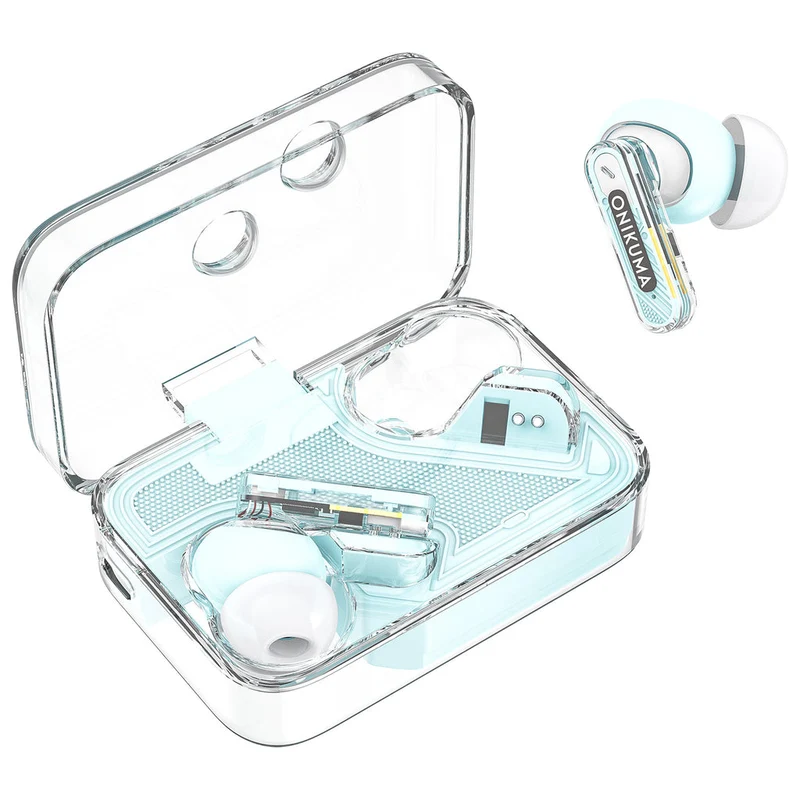 Onikuma T5 Trend Wireless Earphones With Hi-Fi Sound Quality & Noise Reduction (Blue, Pink, Purple)