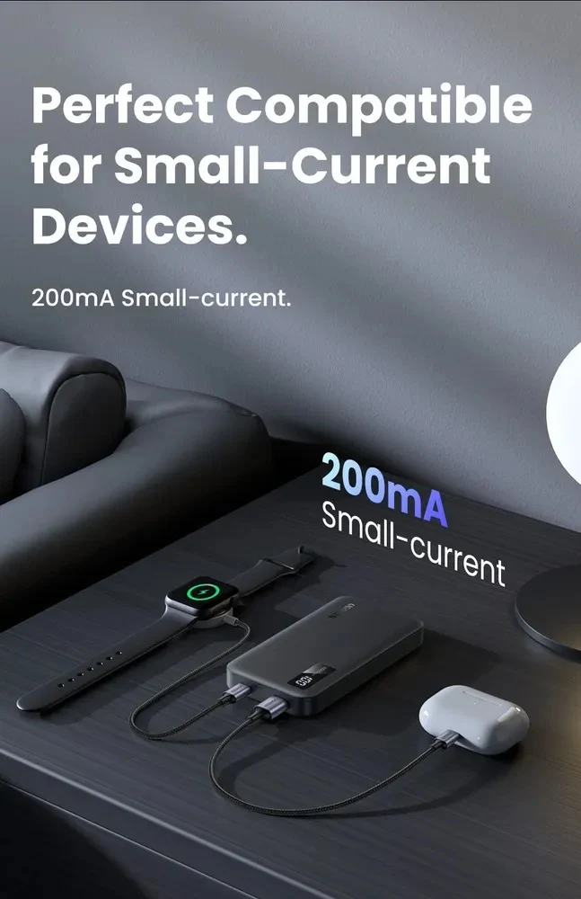 UGreen 10000MAH Mini Quick Charging 20W Power Bank (Black) (PB311/25742)