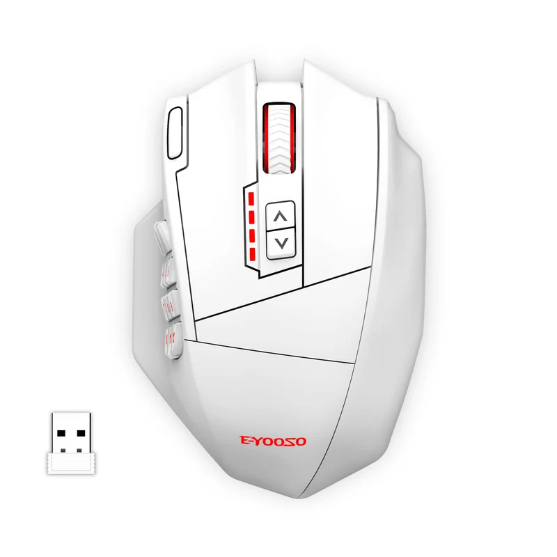 E-Yooso X-33 RGB Wireless Gaming Mouse (Black, White)