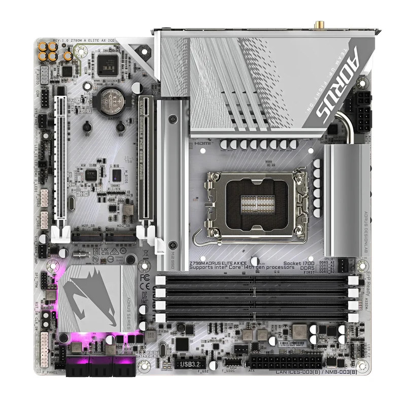 Gigabyte Z790M Aorus Elite AX Ice Gaming Motherboard