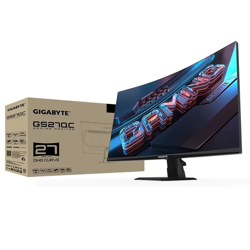 Gigabyte GS27QC-AP 27" VA 1500R QHD 165HZ 1ms (MPRT) Curved Gaming Monitor